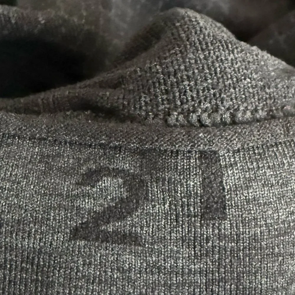 Lululemon In The Flow Crop II Heathered Deep Coal Size 2